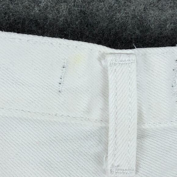 We The Free Womens Shorts 27 White Denim Mid Rise Button Fly Fray Hem Distressed - Picture 13 of 13